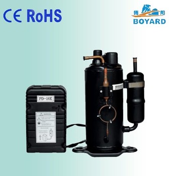 Low noise and vibration frigobar for supermarket refrigeration glass cabinet with rotary refrigerator compressor deep freezer