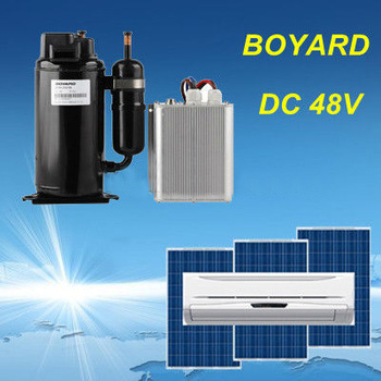 DC 48v solar power air conditioner for refrigerator freezer split air conditioner Hybird system equipment telecom shelter