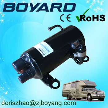 Zhejiang boyard r134a r410a rotary dc inverter compressor horizontal compressor