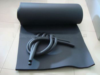 Natural elastomeric rubber thermal insulation sheets for HAVC system