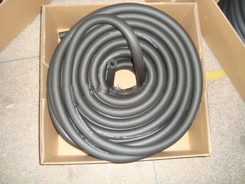 black rubber foam insulation continuous pipes