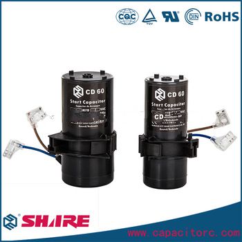 Aluminum electrolytic AC Motor Starting Capacitor CD60