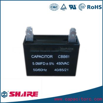 CBB61 Capacitor for washing machine CBB61 capacitor 1.8uf 450vac