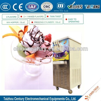 model BQL342 three flavor soft ice cream machine