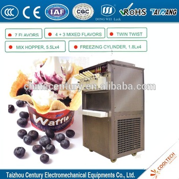 model BQL760 220V seven flavor soft ice cream machine