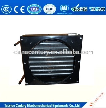 Two motors plate type air cooled condenser used in cold room condensing unit