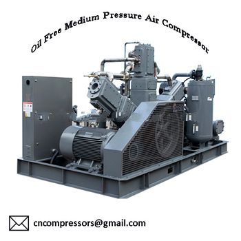 40Bar Silent Compressor Oil Free High Pressure Screw Piston Motor Air Compressor