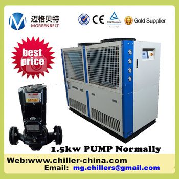 Milk Tank Use 5 Ton Air Cooled Glycol 500 Liter Milk Chiller With Plate Heat Exchanger