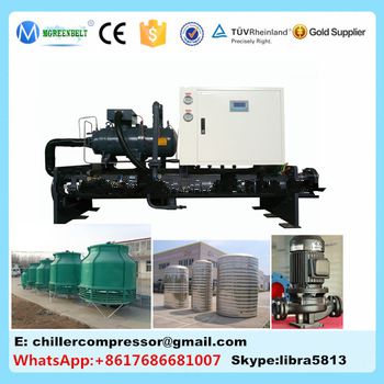 -10C/-15C industrial water cooled chiller glycol water chiller in chemical process