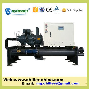 Water Cooled Glycol Chilling Unit Heat Exchange Screw Compressor Chiller System For Dairy