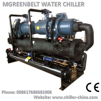 90Tons Two Compressors Water Cooled Condenser Water Chiller Operation