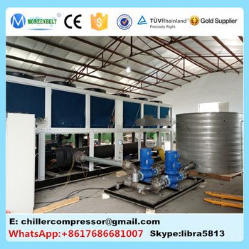 4 Stage 115 Tons Air Cooled Screw Chiller, Industrial Air Cooled Chiller