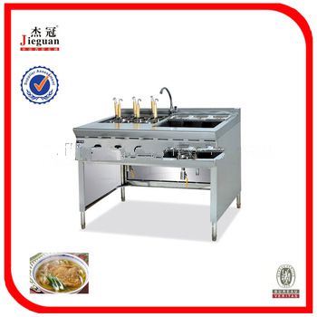 Stainless steel Gas Pasta cooker with bain marie