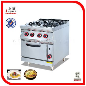Gas Cooking Range with 4-Burner and Gas Oven