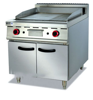 stainless steel CE gas griddle with cabinet (GH-986)