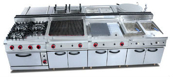 stainless Gas Combination Kitchen equipment/hotel 0086-13580546328
