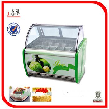 Stainless steel ice cream display freezer (CB-1500)