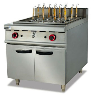 gas pasta cooker with cabinet