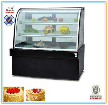 jieguan luxury free standing double arc cake Display Cooler /Cake Display Refrigerator CW-1200