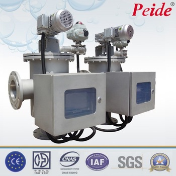 Self cleaning water filter external