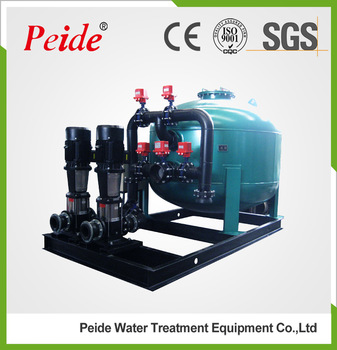 Beside filter backwash landscape water sand filter
