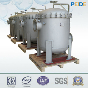 Agricultural use heat exchange system multi bag filter water supply ment plant