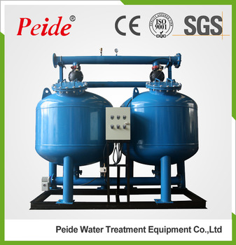 Media sand filter for cooling water