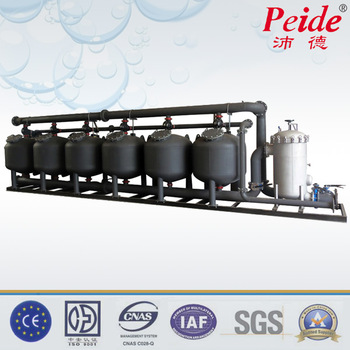 Side Stream Filtration sand filter / cooling tower Bypass filtration rapid sand filter