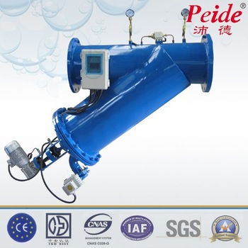 Vertical type automatic brush type filter