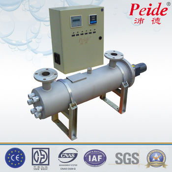 Pneumatic cleaning uv sterilizer & control panel separate