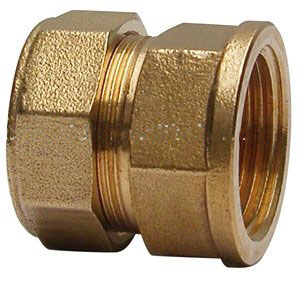 female compression coupling pipe fitting