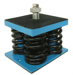 Adjustable low-frequency damper-spring absorber