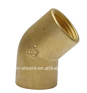 45 degree brass elbow