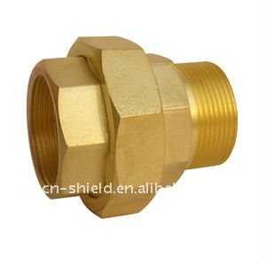 brass male and female compression coupling