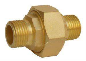Male brass union connector or adapter