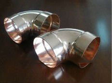 45 degree copper bend for pipelines