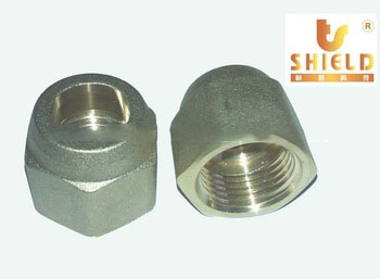 Sand Blasted Brass Nut Pipe Fittings