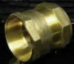 brass compression femal straight coupler