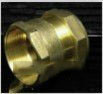 brass compression femal/male straight coupler