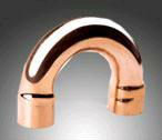 Forged 180 degree copper bend