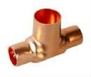 Reducing copper tee for heat pump