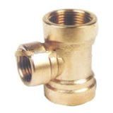 female tee brass fitting