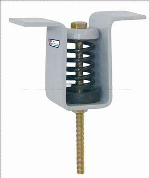 Hanger spring for anti-vibration of fan coil pipe