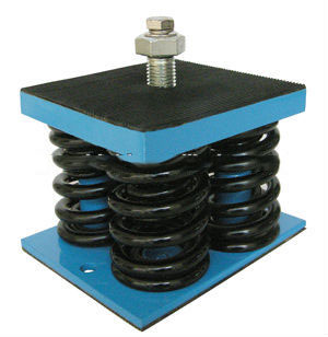 Damping spring vibration isolator