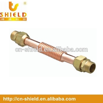 Vibration absorbing flexible fittings