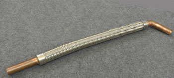 SS316 & 304 Flexible Hose Braided Brazed Assemblies Male Female Connector