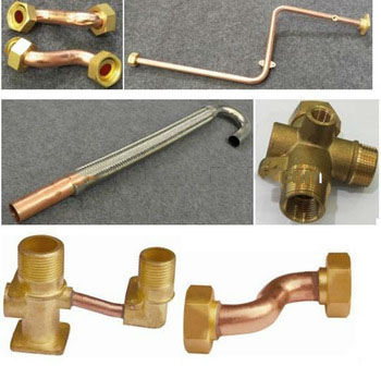 Copper & Brass Pipe Fittings Flexible Metal SS Hose in Central Heating System