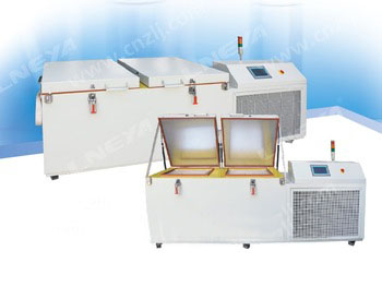 -120~20 degree 280L horizontal industrial cryogenic refrigerator low temperature treatment GY-A228