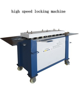 china duct machine for hvac, high speed locking machine