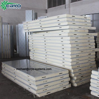 75mm/100mm/120mm/150mm/200mm polyurethane freezer pu cold room panel
